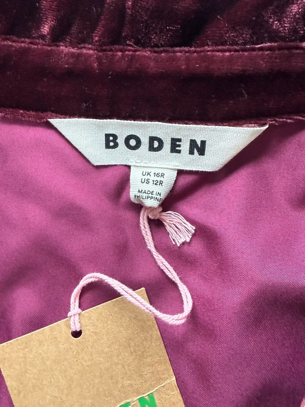 Boden Velvet Button Down Shirt - Picture 3 of 14
